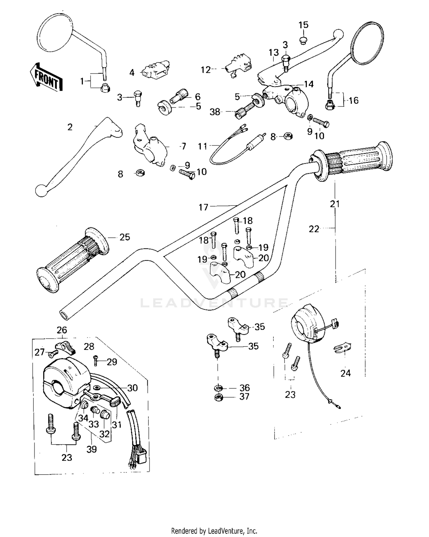HANDLEBAR (KM100-A1-A4)