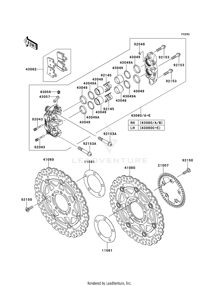 Front Brake Schematic