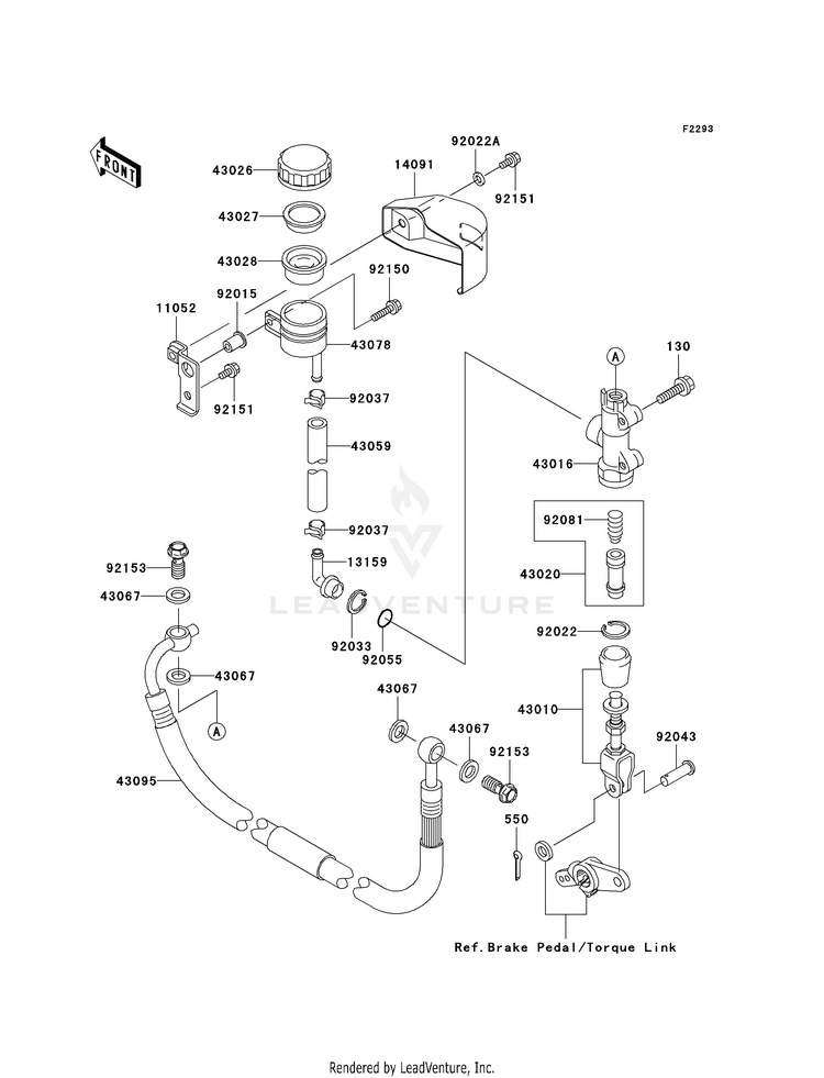 Rear Master Cylinder Schematic
