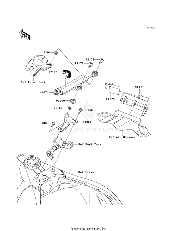 Steering Damper (Kdf/Kef) Schematic