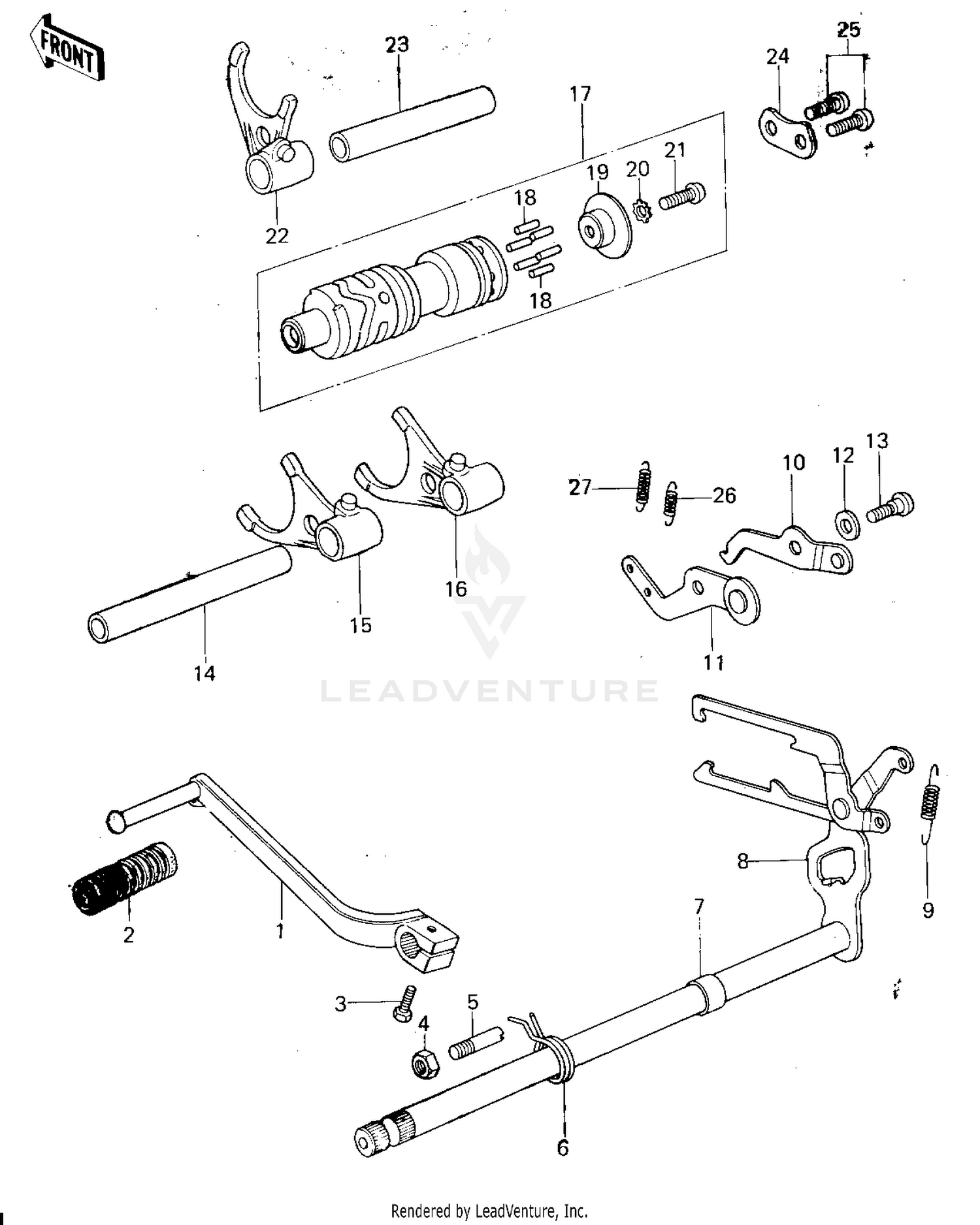 GEAR CHANGE MECHANISM (78-79)
