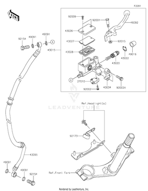 Front Master Cylinder Schematic