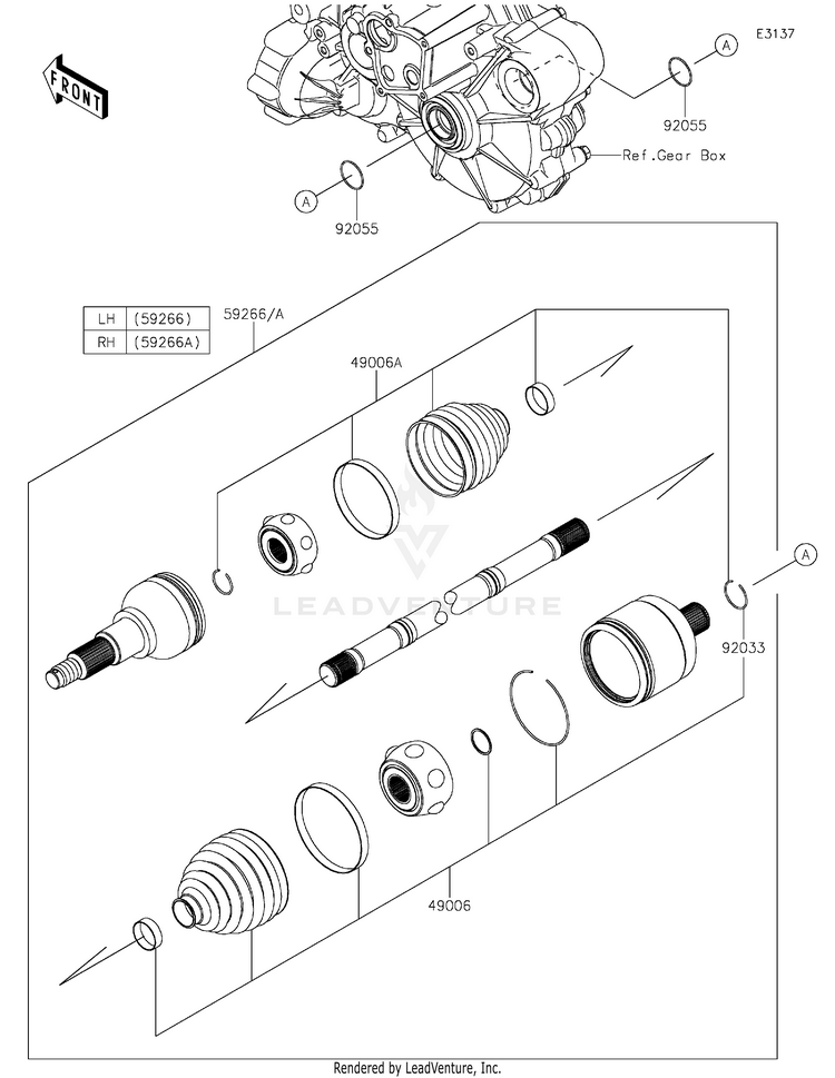 Drive Shaft-Rear Schematic
