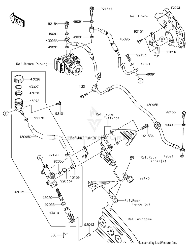 Rear Master Cylinder Schematic