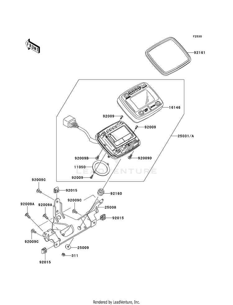 Meter(S) KVF750A7F Brute Force 750 4x4i (2007) Schematic