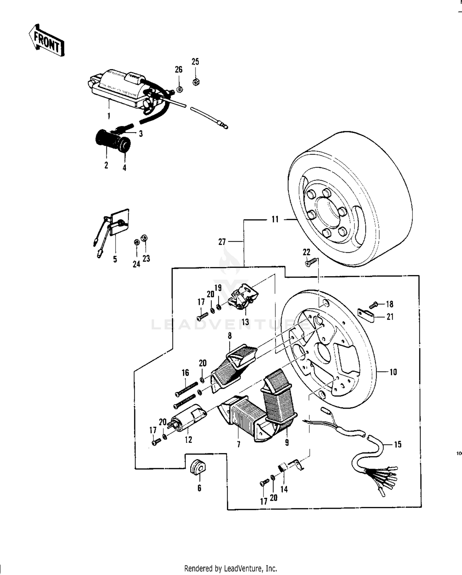 IGNITION/GENERATOR ('70-'73)