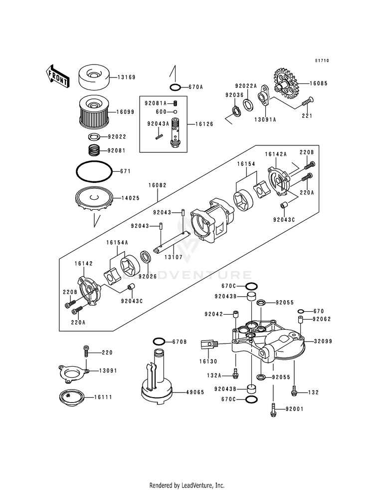 Oil Pump/Oil Filter Schematic