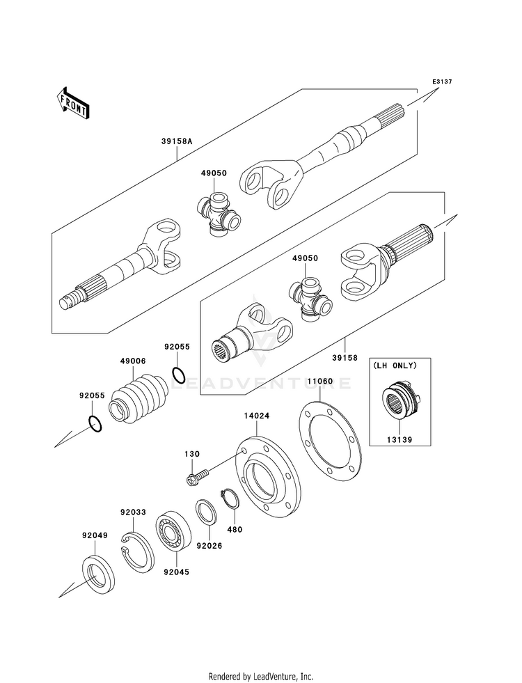 Drive Shaft-Rear Schematic