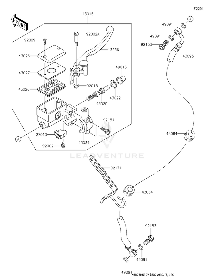 Front Master Cylinder Schematic