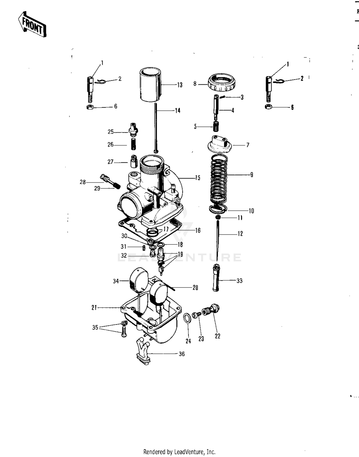 CARBURETOR ('71 F81M)
