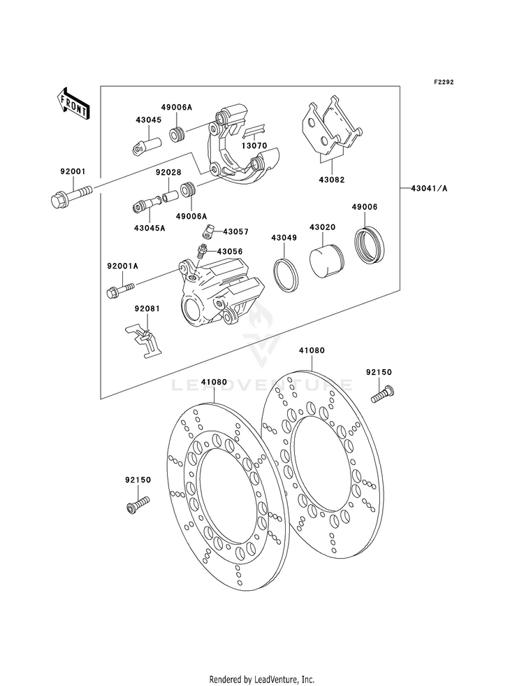 Front Brake (P20) Schematic