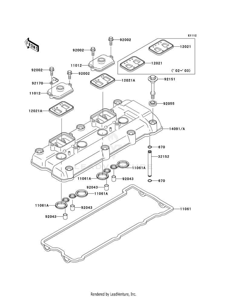 Cylinder Head Cover Schematic