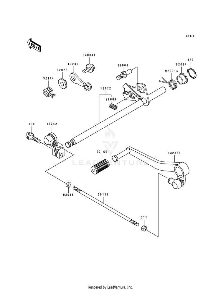 Gear Change Mechanism Schematic