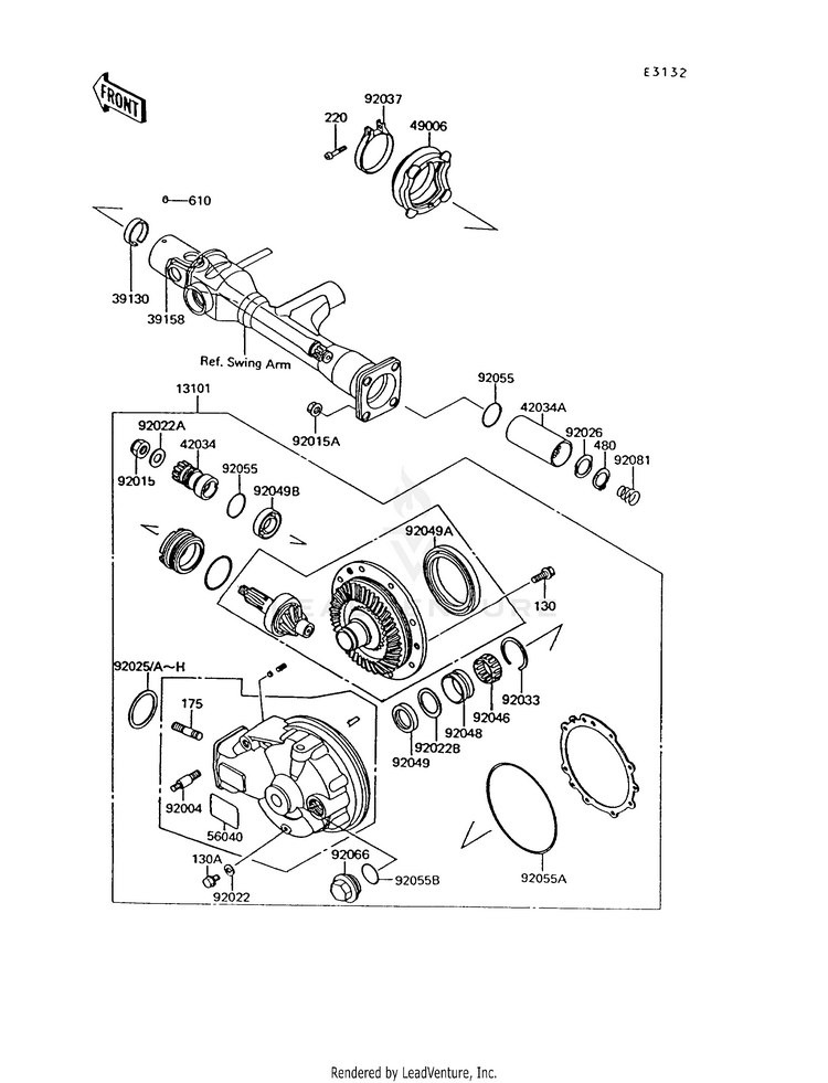 Drive Shaft/Final Gear Schematic