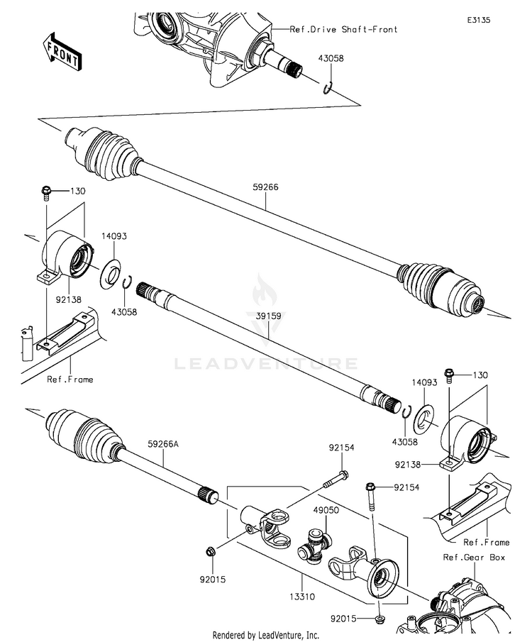 Drive Shaft-Propeller Schematic