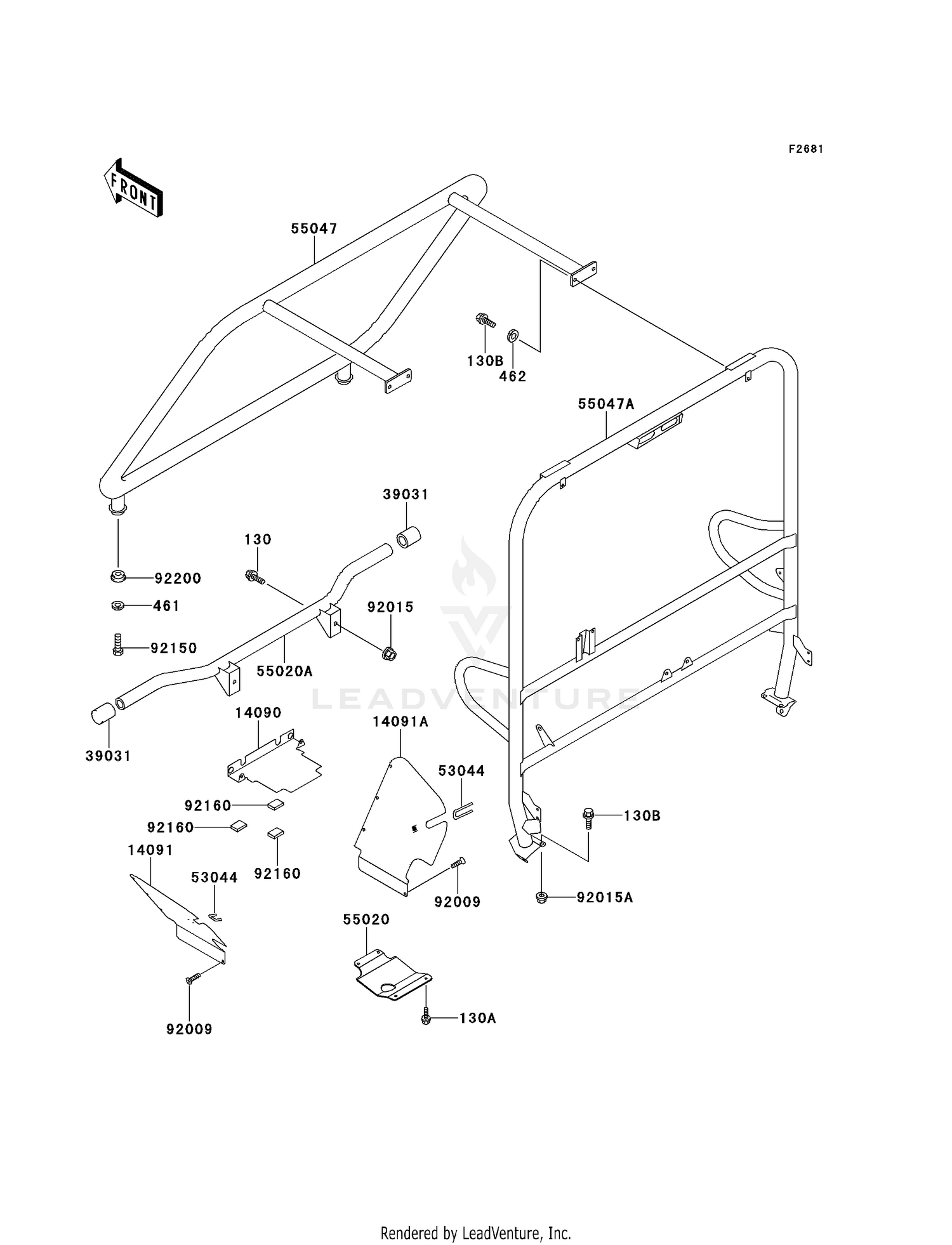 GUARDS/CAB FRAME