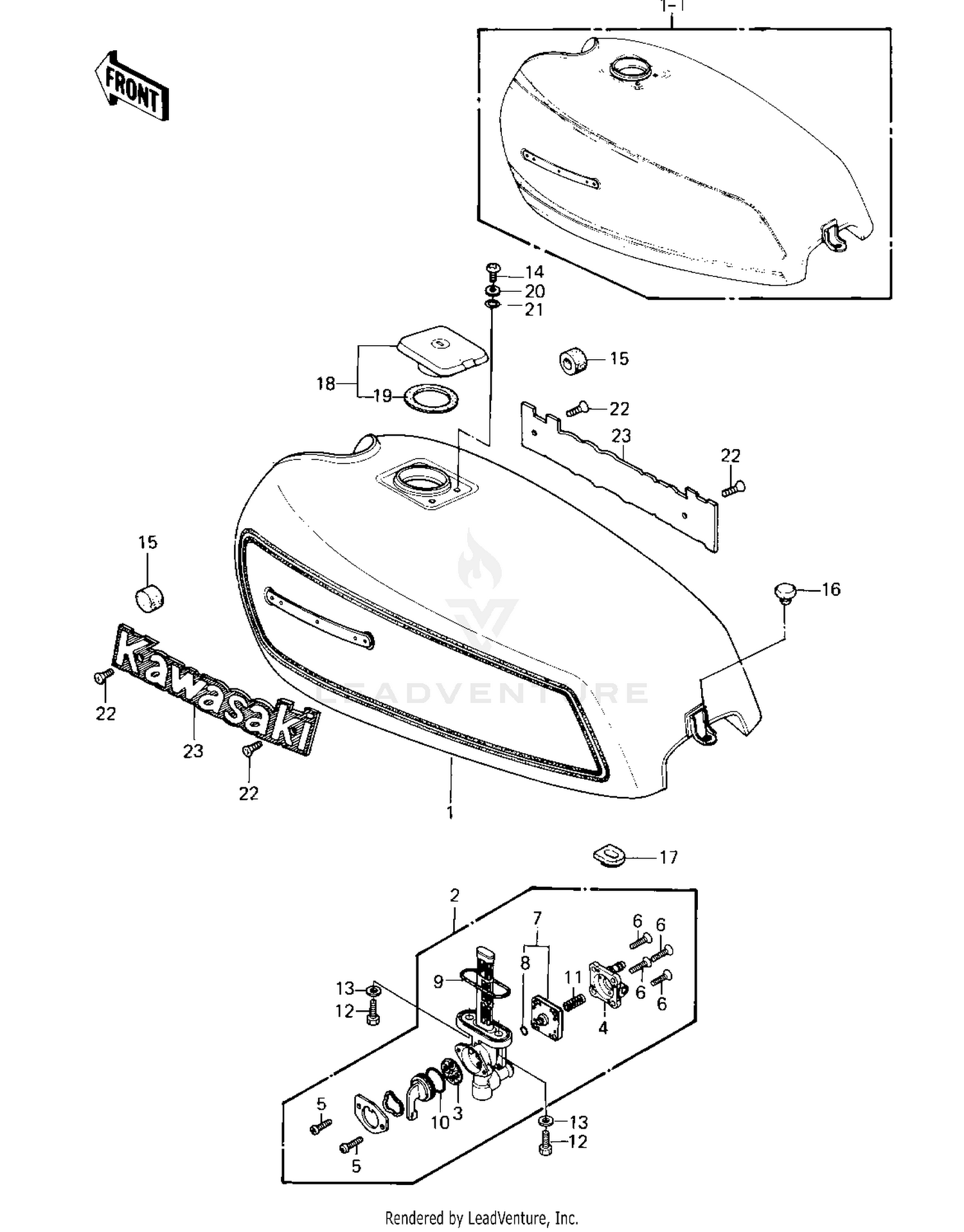 FUEL TANK ('80-'81 A1/A2)