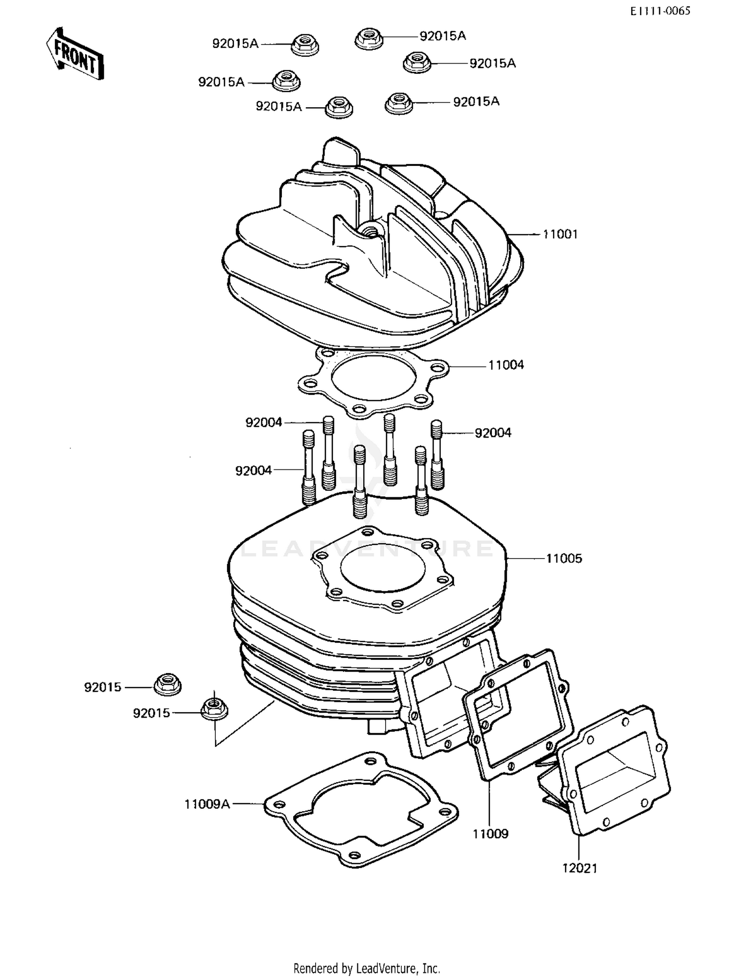 CYLINDER HEAD/CYLINDER/REED VALVE