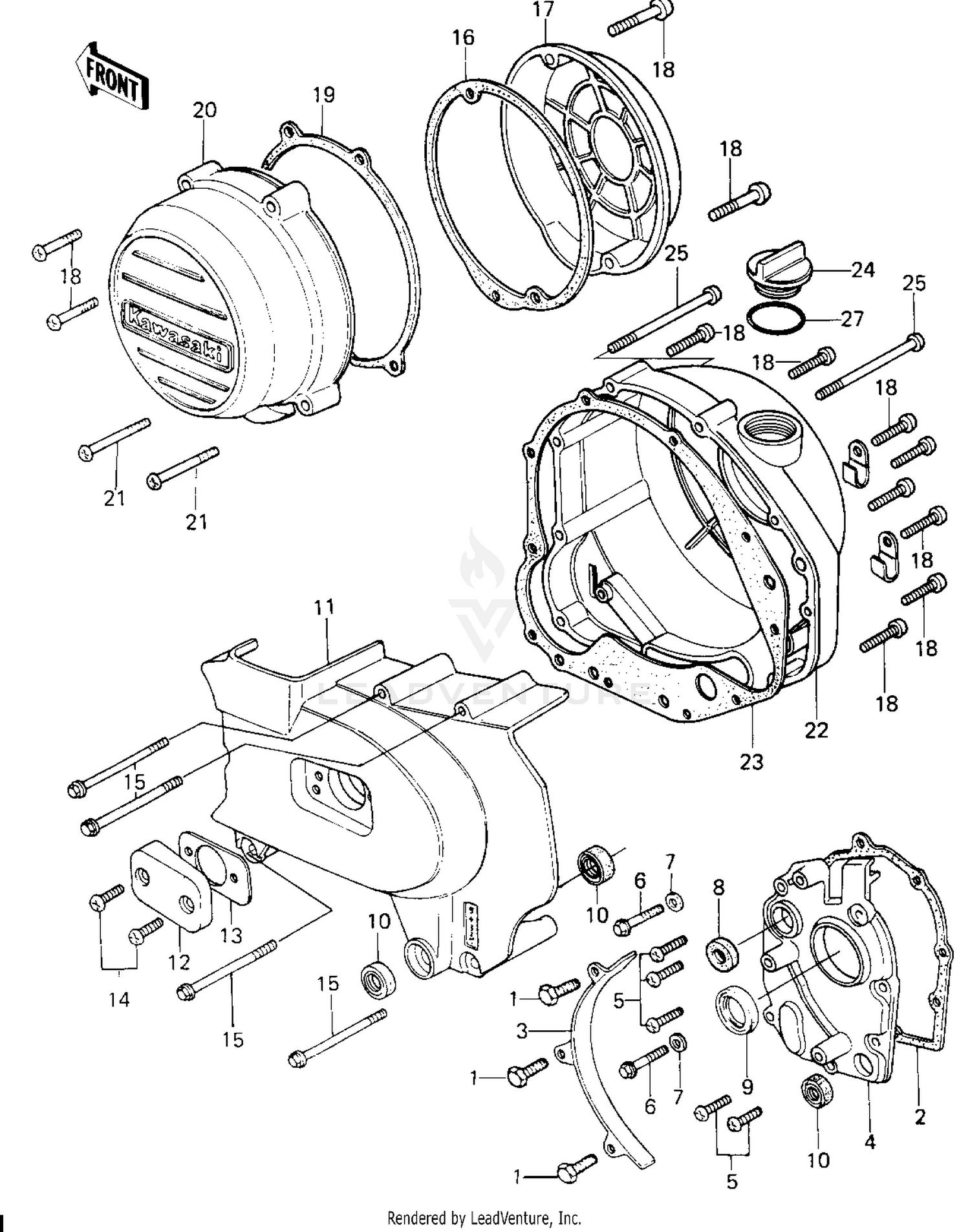 ENGINE COVERS ('80 H1)