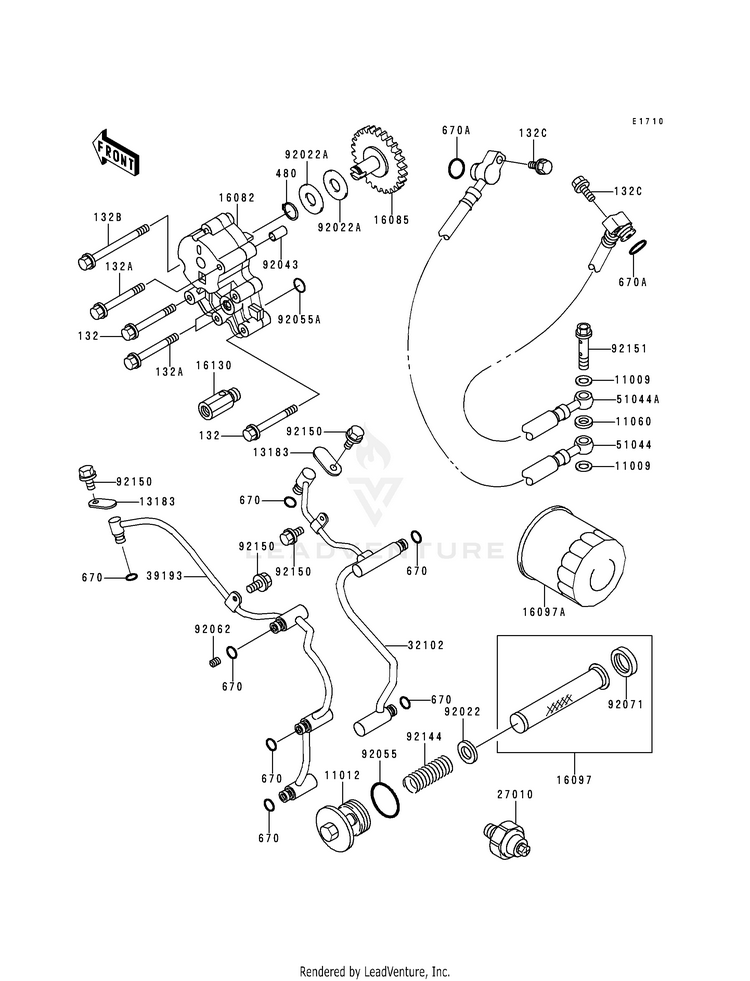 Oil Pump/Oil Filter Schematic