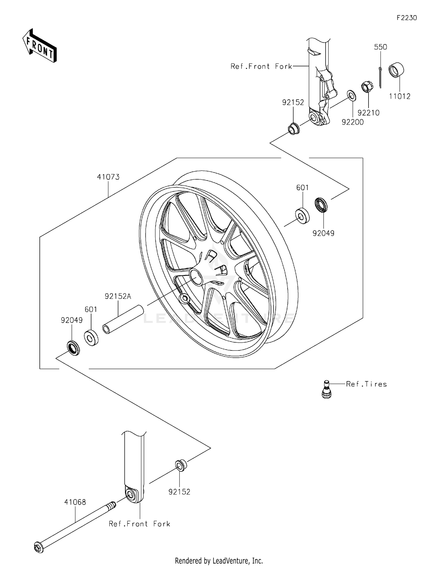 92049-0801 Kawasaki Oil Seal