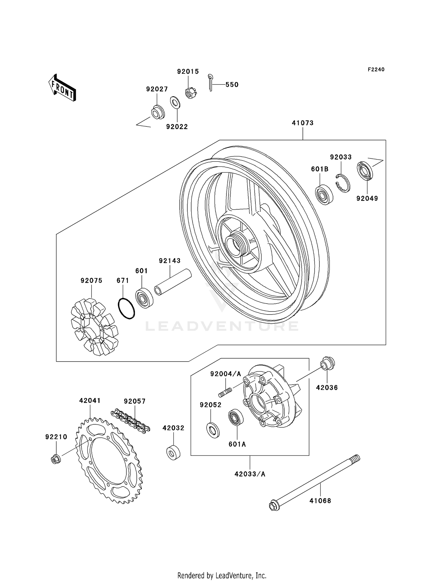 REAR WHEEL/CHAIN