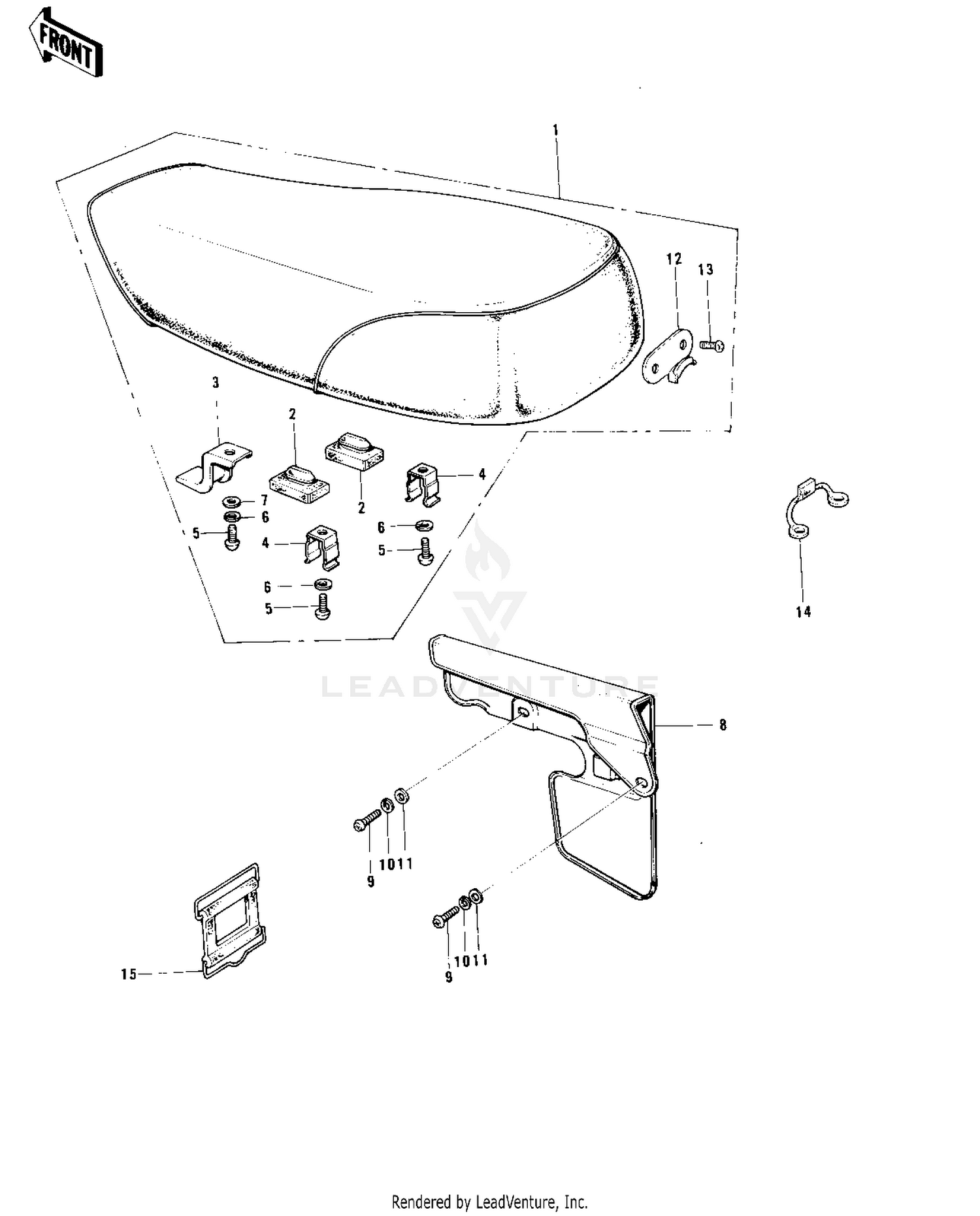 SEAT/CHAIN COVER (MC1)