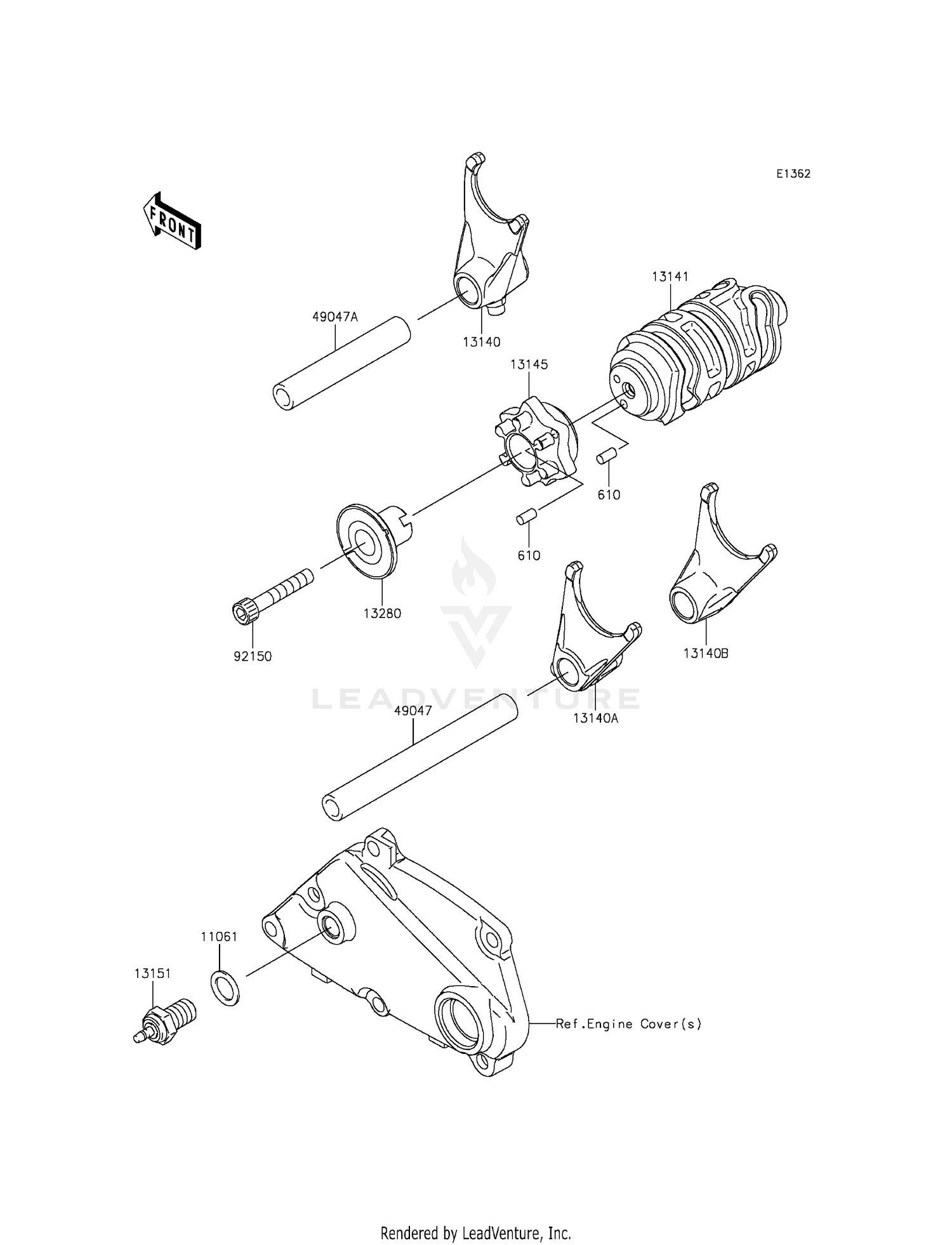 GEAR CHANGE DRUM/SHIFT FORK(S)