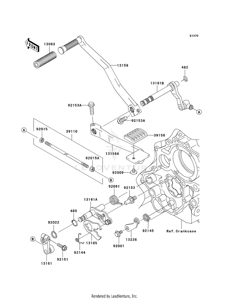Gear Change Mechanism Schematic