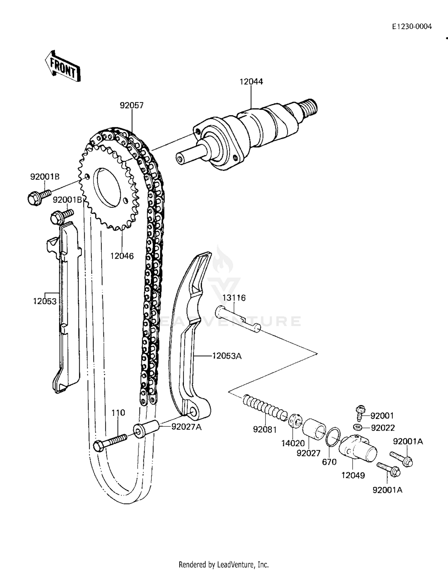 CAMSHAFT/CHAIN/TENSIONER ('81 D2)