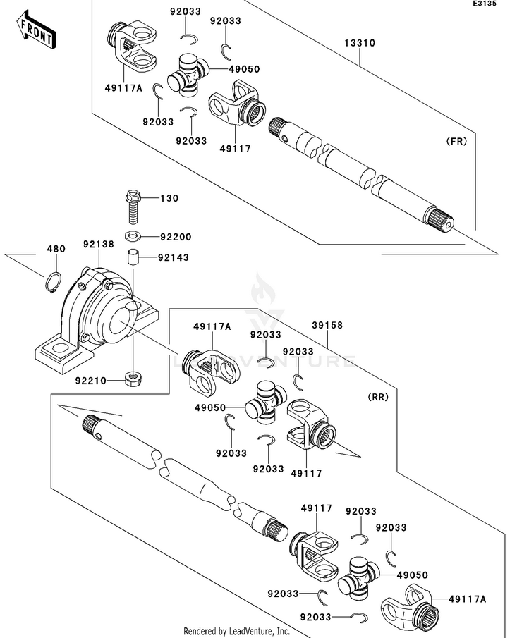 Drive Shaft-Propeller Schematic