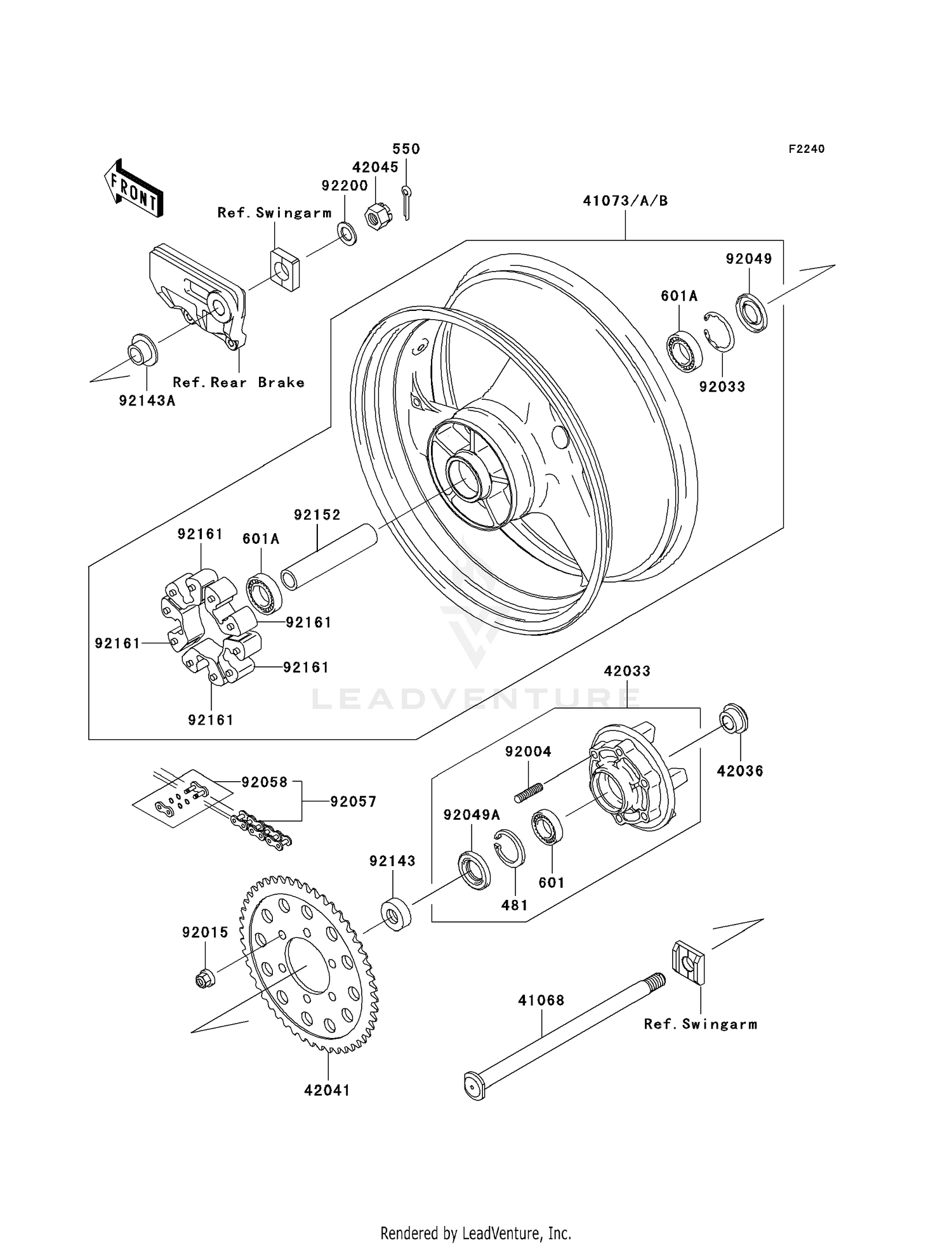 REAR WHEEL/CHAIN