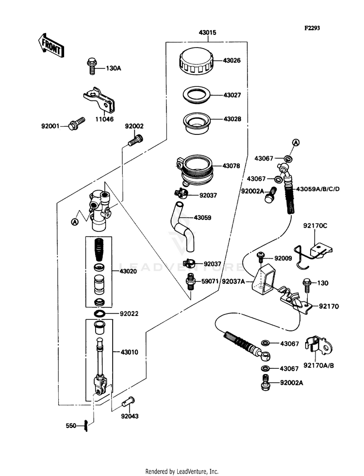 Rear Master Cylinder Schematic