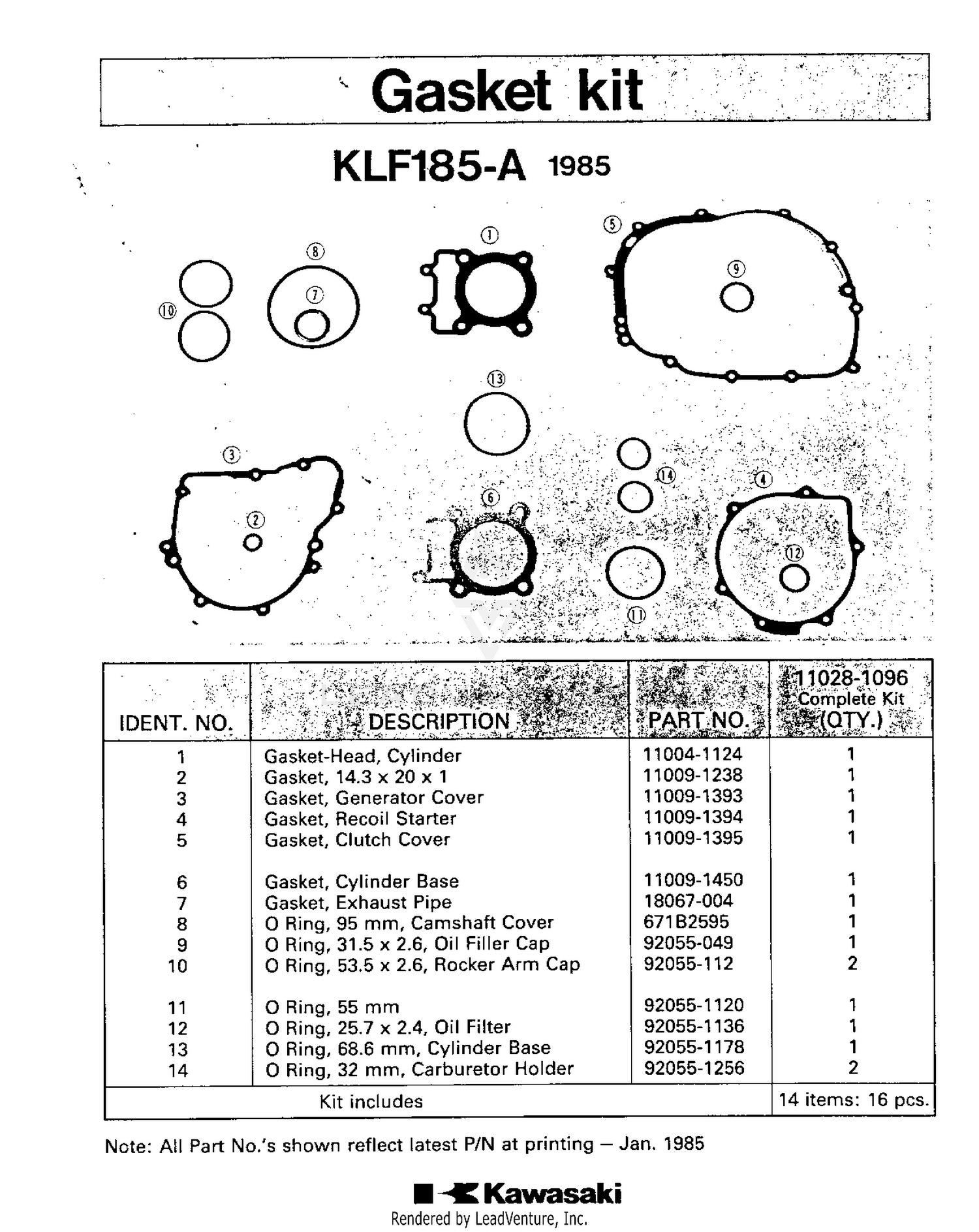 Assembly diagram