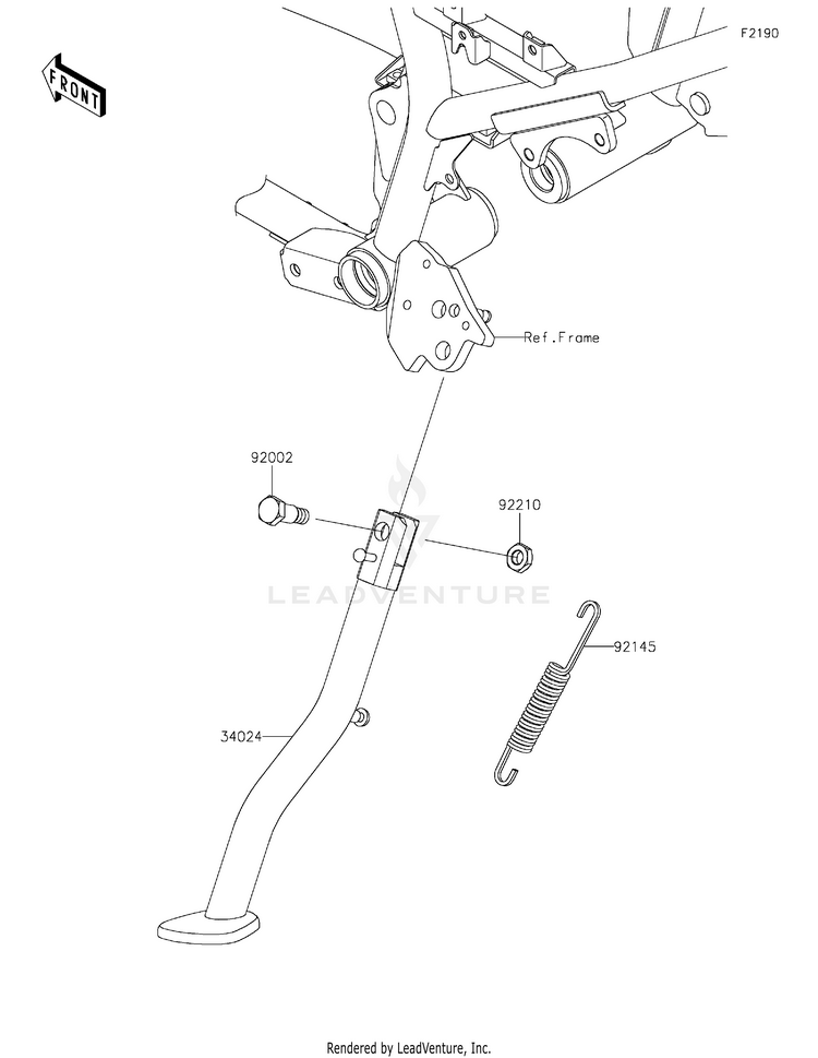 Stand(S) KL650HNFAL KLR650 Adventure (2022) Schematic