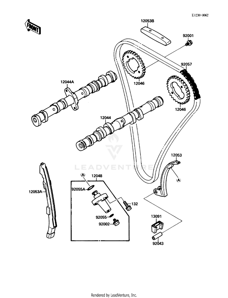 Camshaft(S)/Tensioner Schematic