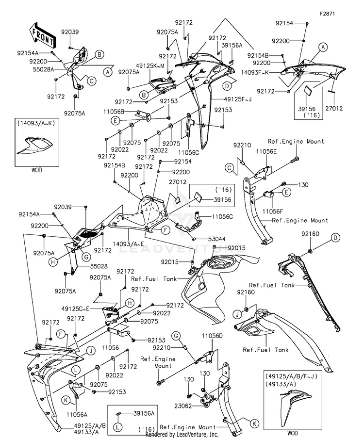 Cowling(Center) Schematic