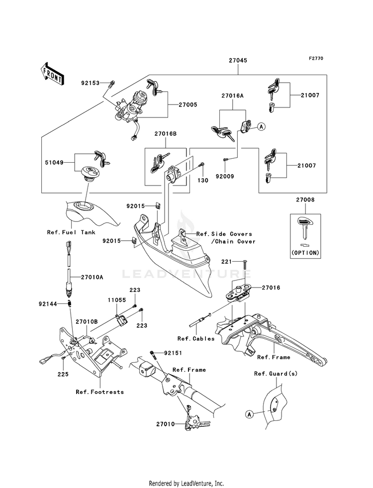 Ignition Switch/Locks/Reflectors Schematic