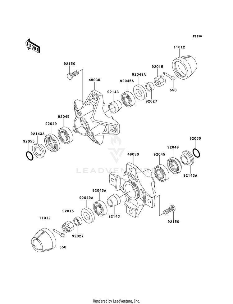 Front Hub Schematic