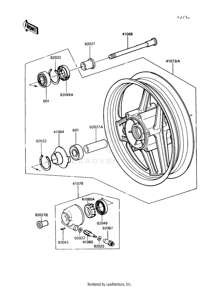 Front Hub Schematic