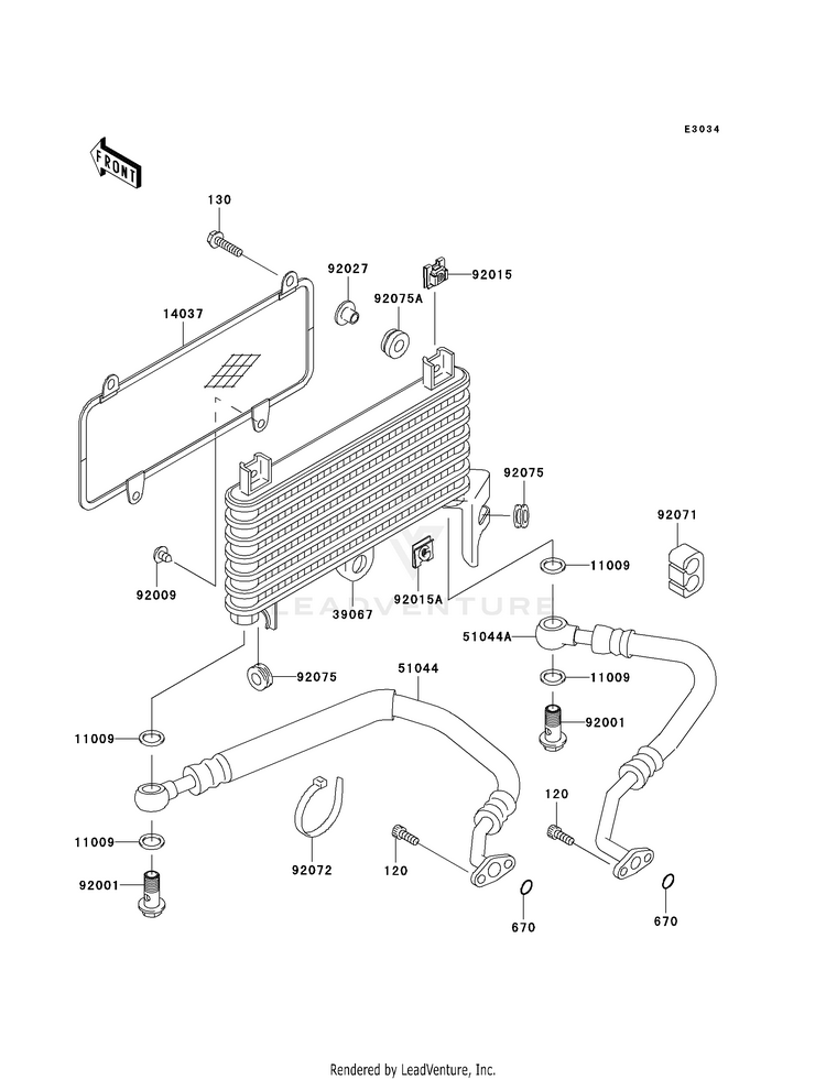 Oil Cooler Schematic