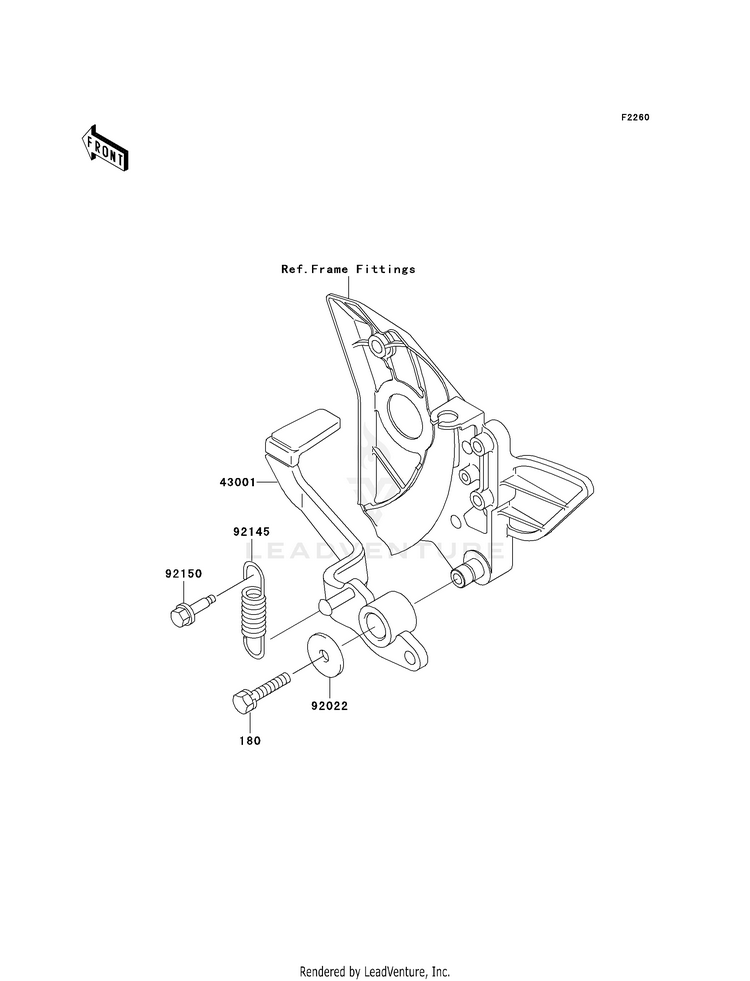 Brake Pedal/Torque Link Schematic