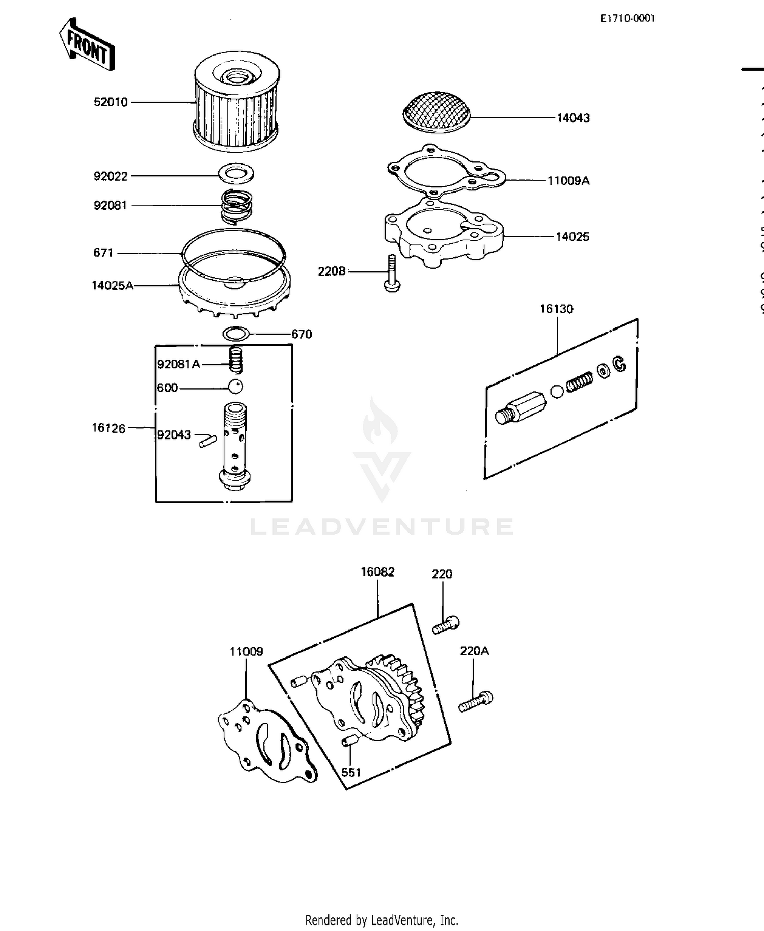 OIL PUMP/OIL FILTER ('81-'83 D2/D3/D4/D5