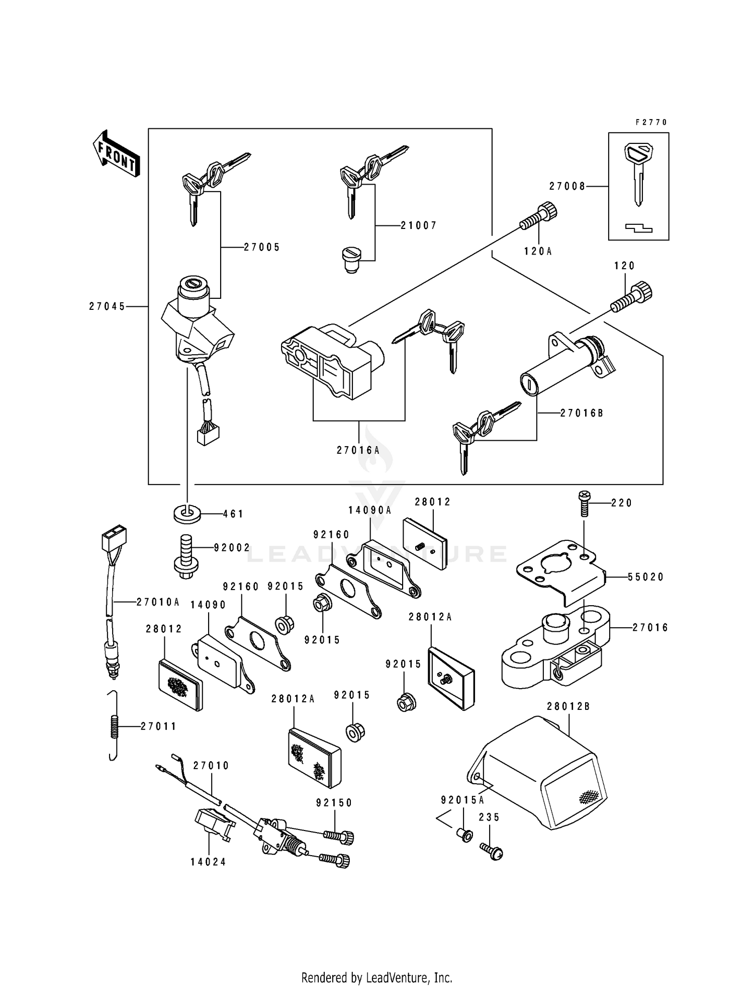 IGNITION SWITCH/LOCKS/REFLECTORS