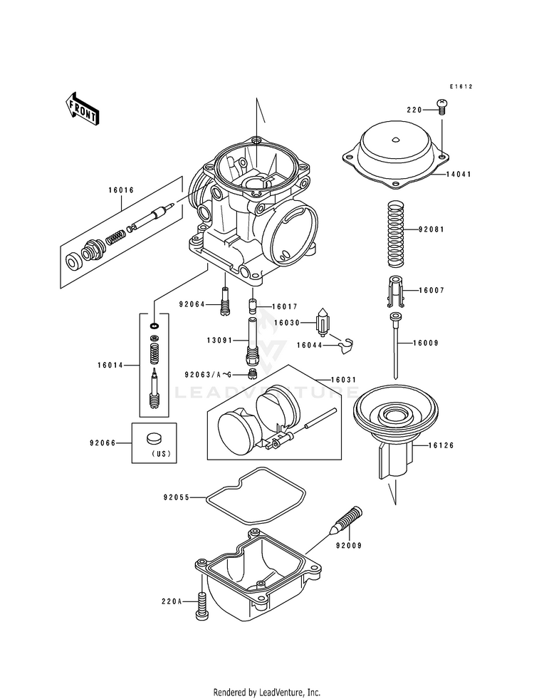 Carburetor Parts Schematic