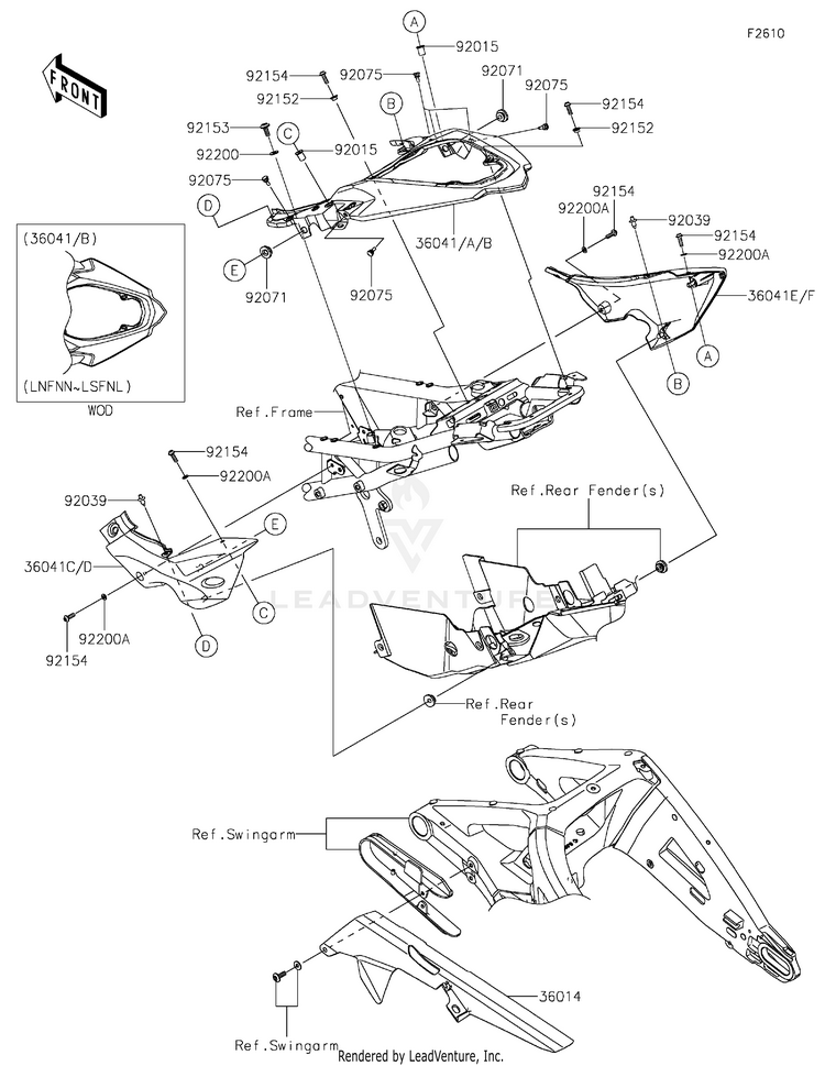 Side Covers/Chain Cover Schematic