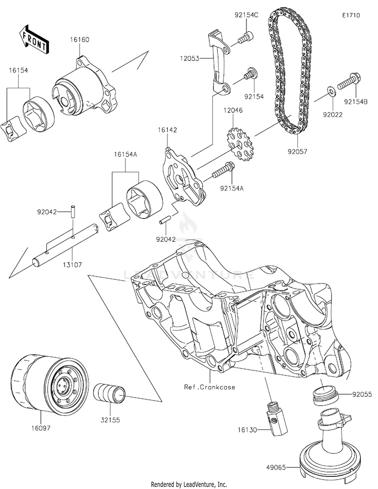 Oil Pump/Oil Filter Schematic