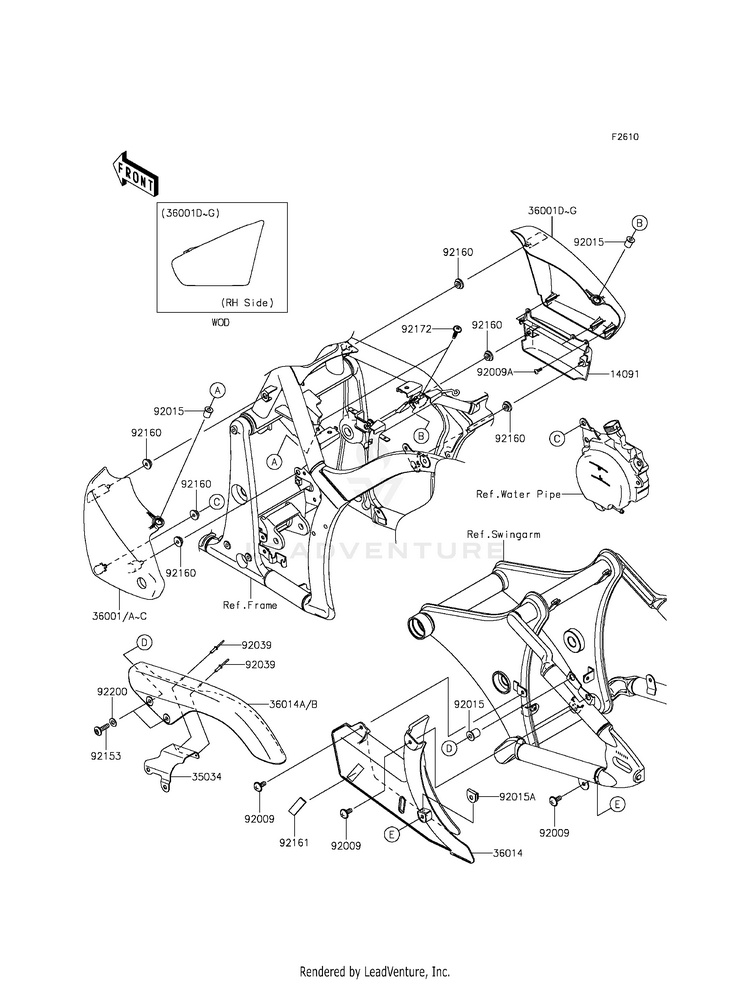Side Covers/Chain Cover Schematic