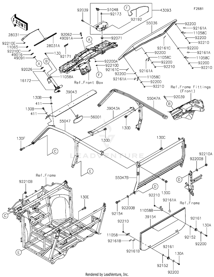 Guards/Cab Frame Schematic