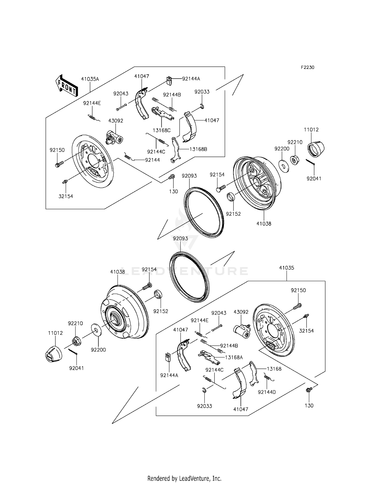FRONT HUBS/BRAKES